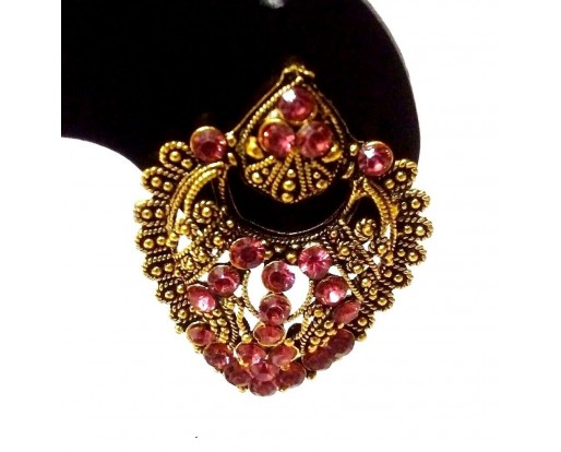Golden Oxidized Earring Bali Jewelry Bollywoo Ethnic Imitation Drop Dangle EA107